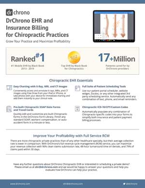 White paper EHR and billing insurance for Chiropractic practices