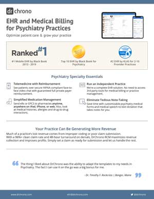 Specialty White paper EHR and RCM in Psychiatry Practices