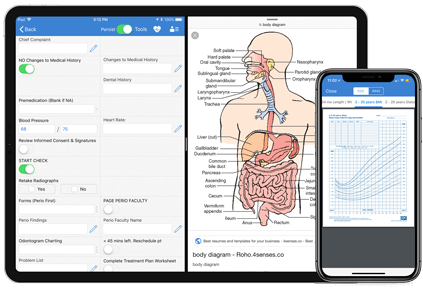 Form builder and free draw capabilities for DrChrono EHR iPad and iPhone