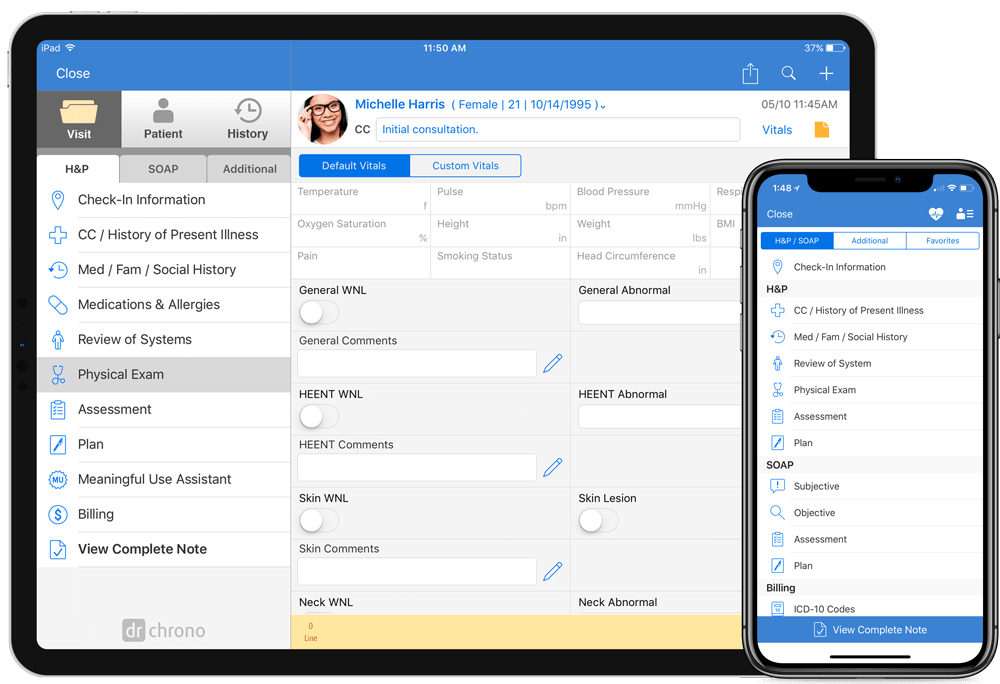 Complete mobility from iPad to iPhone with customizable forms