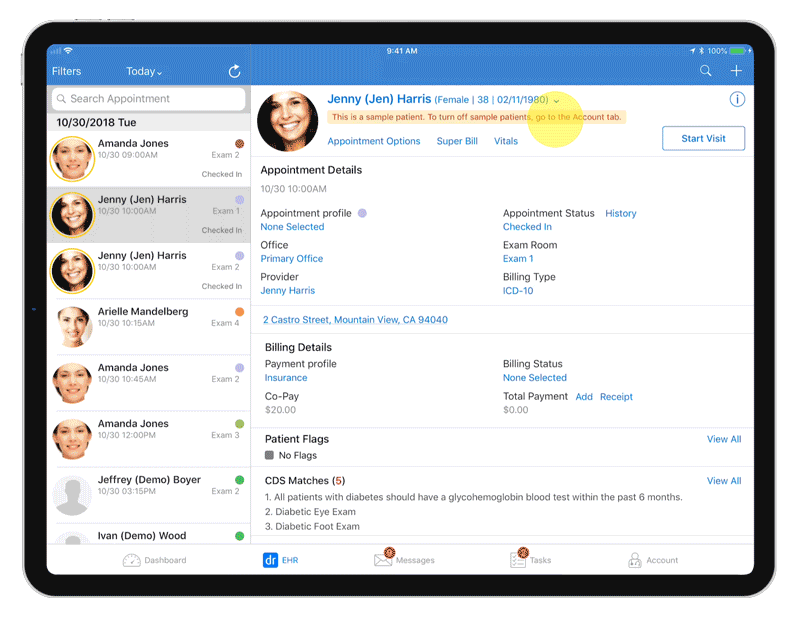 Check Eligibility status on iPad
