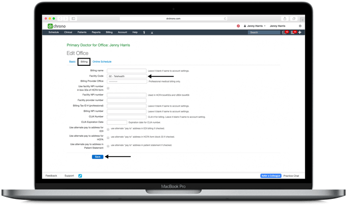 Setting up office telehealth