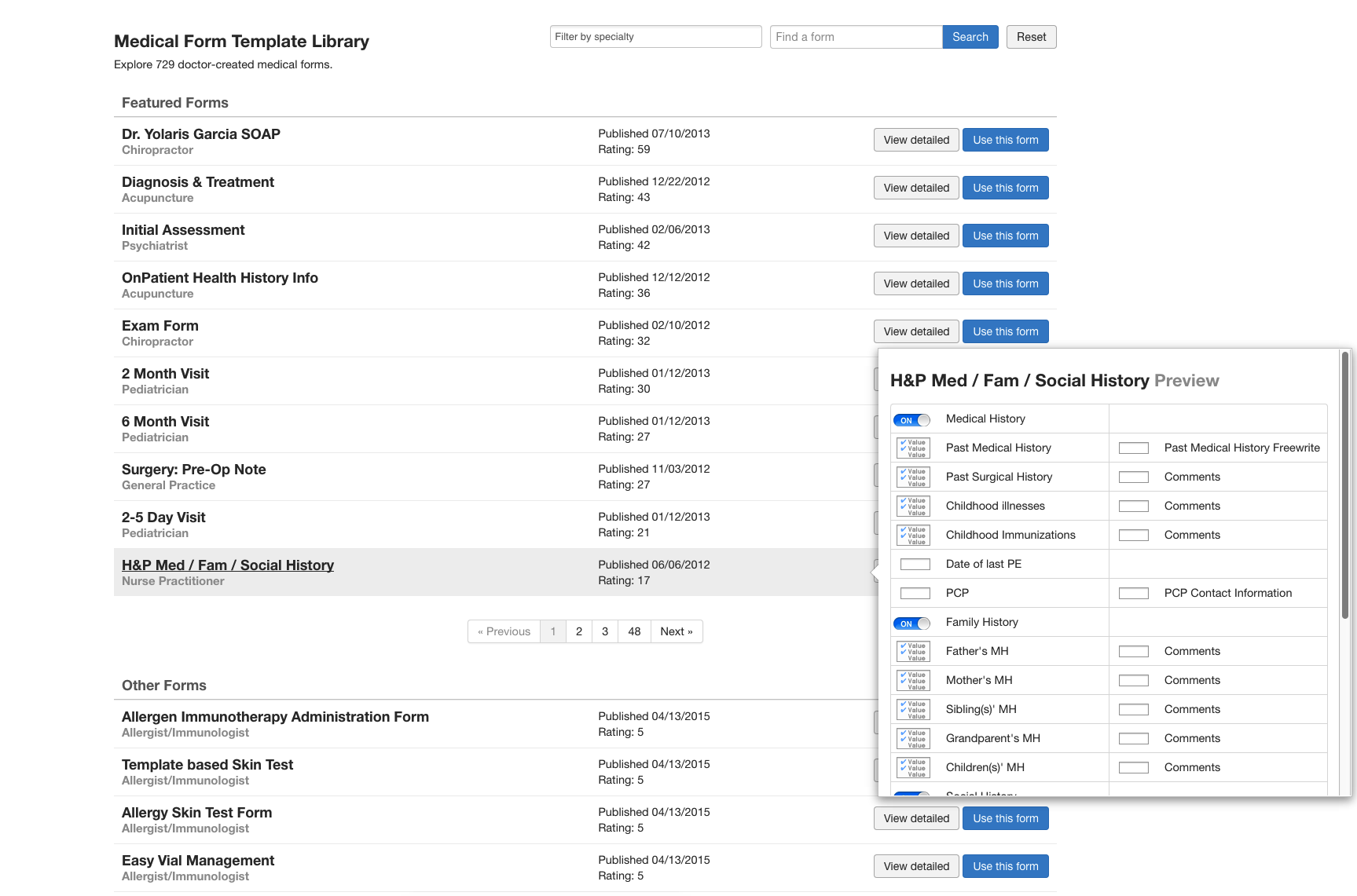 template library