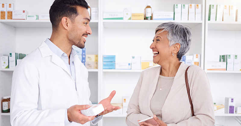 A2 - Doctor with happy patient