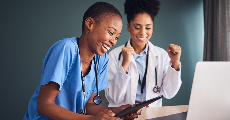 B4 - happy medical staff